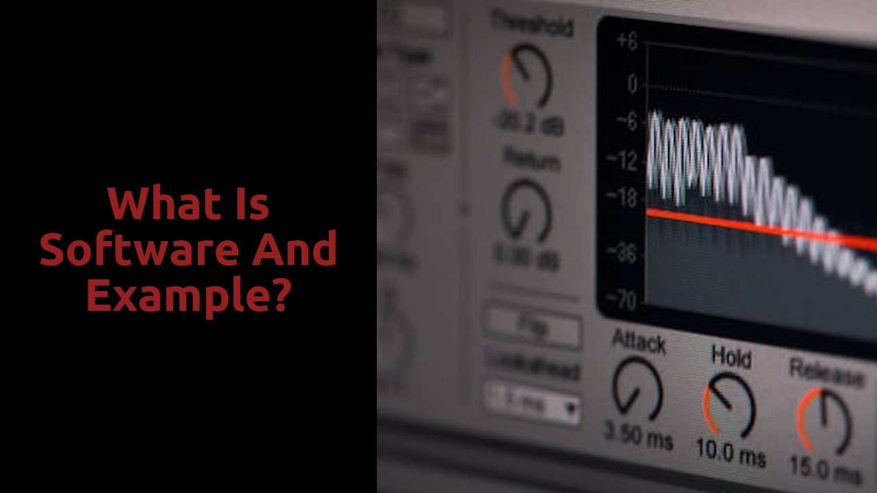 What is software and example?
