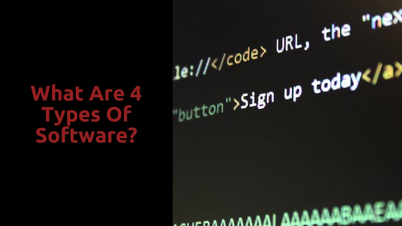 What are 4 types of software?